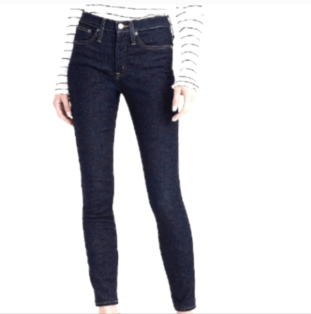 J. Crew Women's Dark Blue Skinny Jeans - Picture 1 of 7